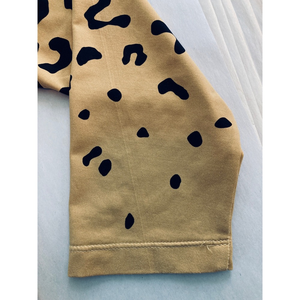 J. McLaughlin Cheetah Print Blouse Catalina Cloth 3/4 Sleeve Caramel (Size L) - Picture 4 of 11